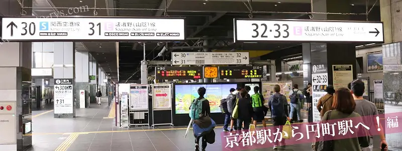 京都駅の32番、33番ホーム
