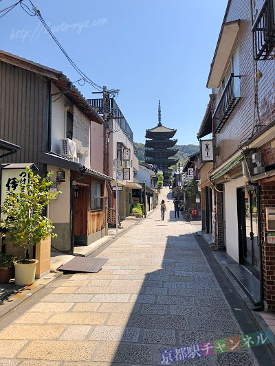 八坂通りから見える法観寺