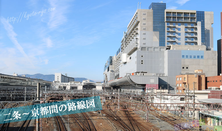 京都市の鉄道マップ