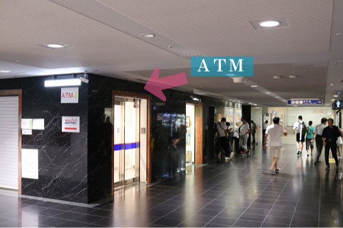 京都駅の京都信用金庫のATM