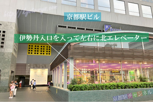 駅ビル北エレベーター