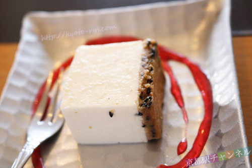 豆腐のレアチーズケーキ