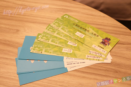 京都水族館や鉄道博物館のチケット