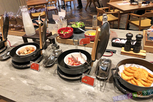 ホテルフォルツァ京都四条河原町の洋食の洋食の朝食メニュー