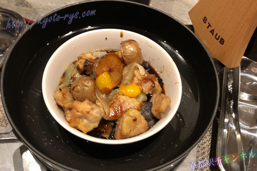 チキンと彩り野菜の照り焼きソース