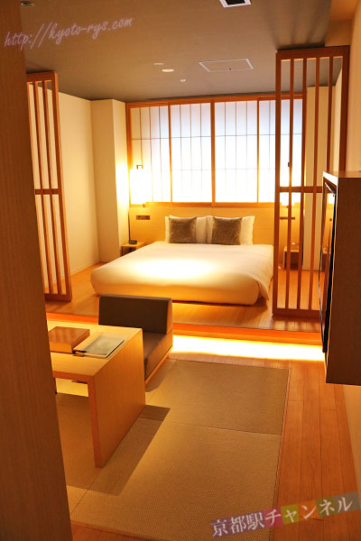 ホテルカンラ京都のダブルルーム