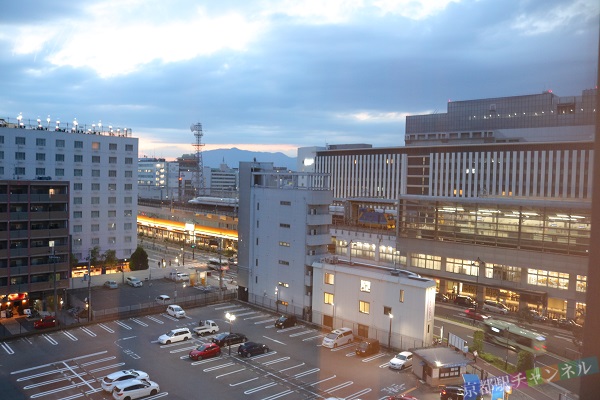 ホテル京阪京都駅南の客室から見た京都駅