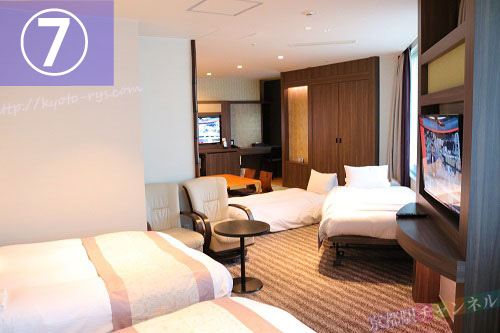 御宿野乃 京都七条のトリプルルーム