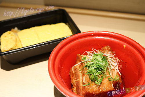 まんざら亭NISHIKIのだし巻き卵と豚の角煮