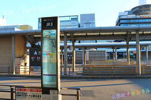 京都駅のJR3のりば