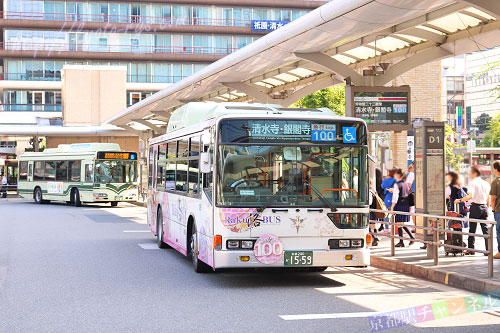 京都駅のバス乗り場