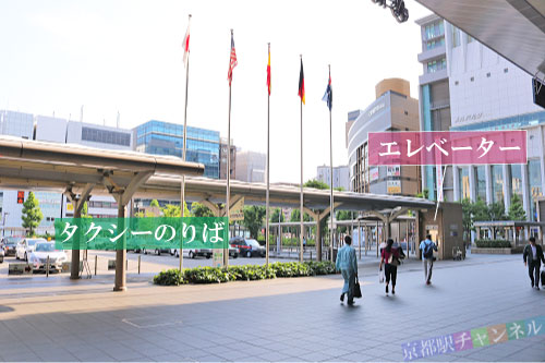 コトチカ広場に出るエレベーター