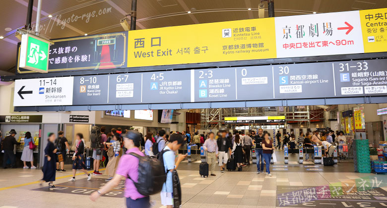 京都駅の南北自由通路