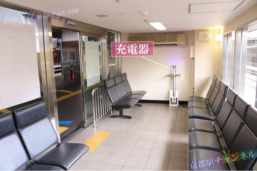 嵯峨野の待合室