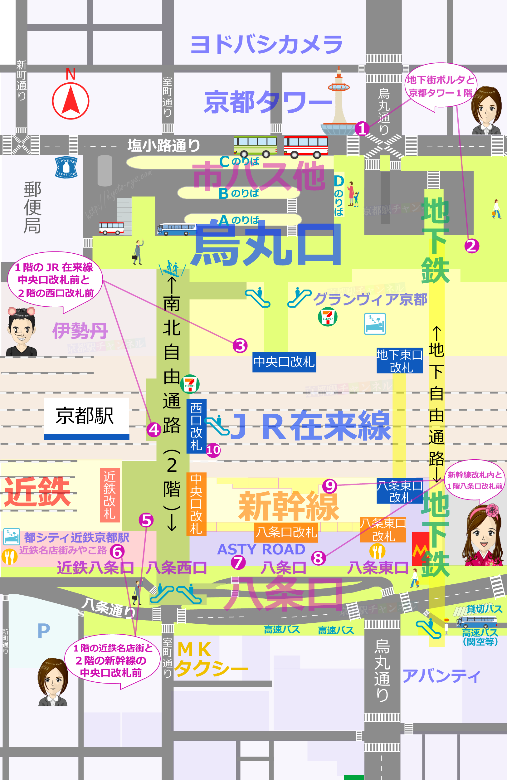 京都駅の京ばあむ販売場所